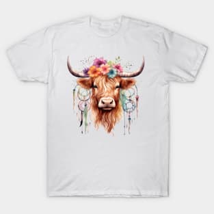 Native American Highland Cow T-Shirt